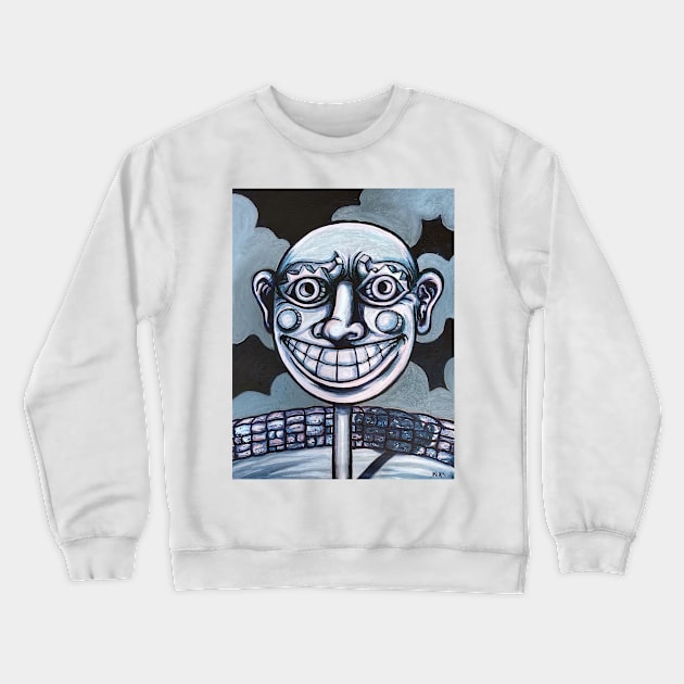 Monument to Happiness Crewneck Sweatshirt by jerrykirk